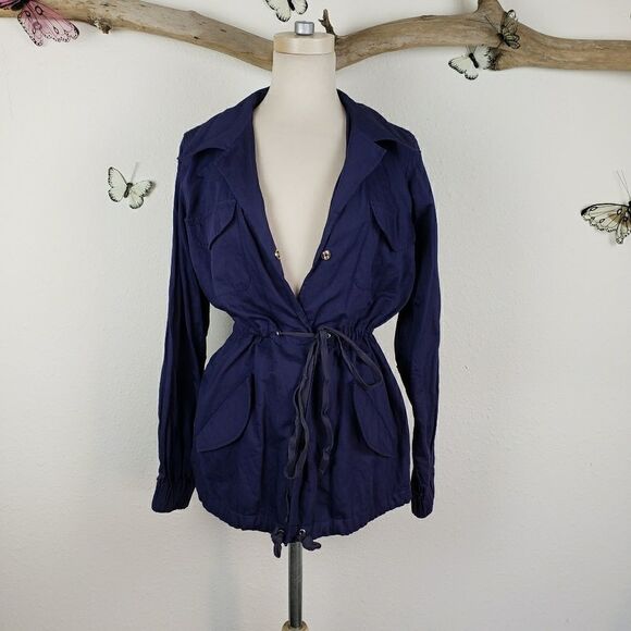 L'agence navy blue cargo utility jacket - Picture 4 of 8